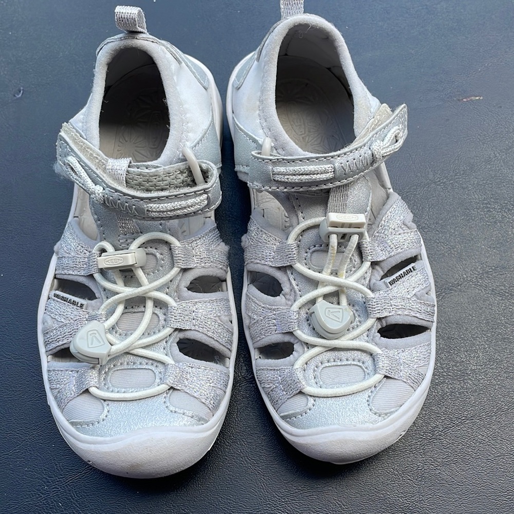 Keen Silver Sparkle sandals, size 10